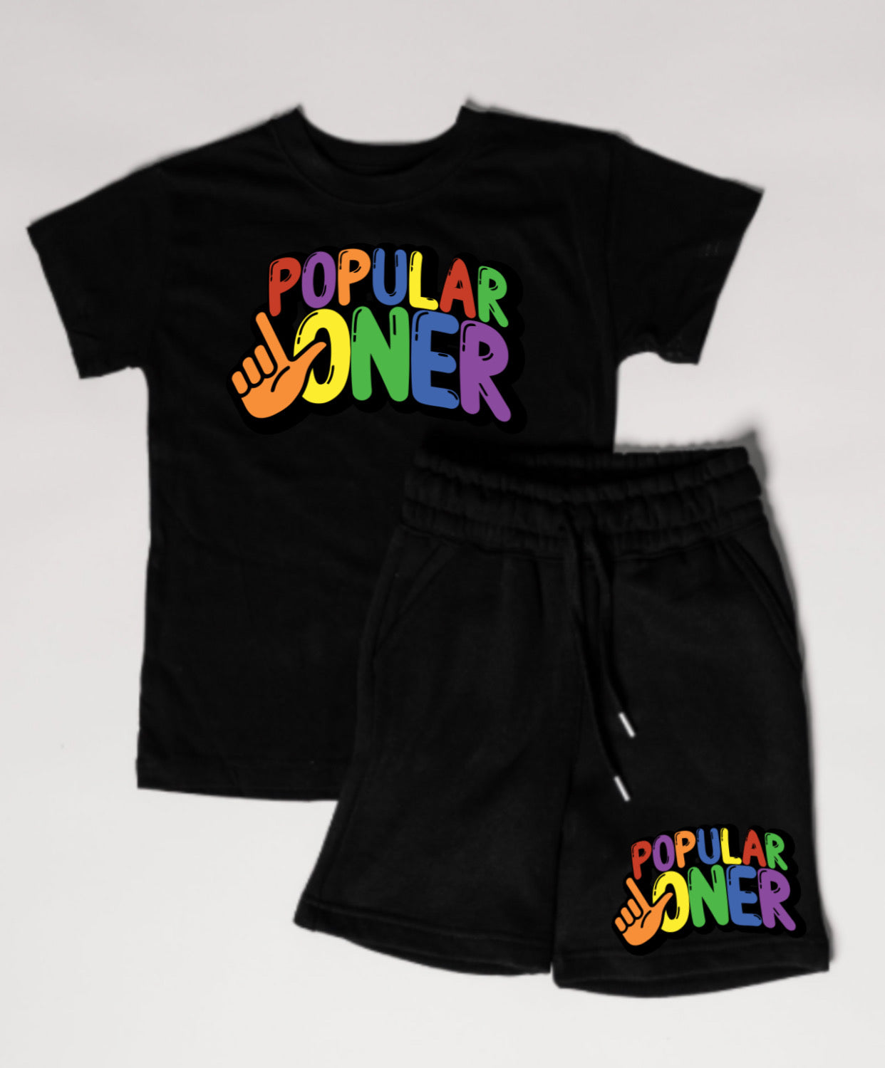 POPULAR LONER KIDS SHORT SETS